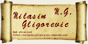 Milašin Gligorević vizit kartica
